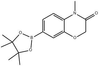 4-methyl-7-(4,4,5,5-tetramethyl-1,3,2-dioxaborolan-2-yl)-2H-benzo[b][1,4]oxazin-3(4H)-one Struktur