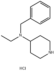 N-benzyl-N-ethyl-4-piperidinamine hydrochloride Struktur