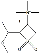 Ammonium,[2-(1-methoxyethyl)-3-thietanyl]trimethyl-, iodide, S,S-dioxide (8CI)|