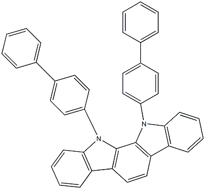 11,12-Di([1,1'-biphenyl]-4-yl)-11,12-dihydroindolo[2,3-a]carbazole Struktur