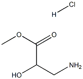 Methyl 3-Amino-2-hydroxypropanoate Hydrochloride Struktur