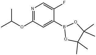 (5-Fluoro-2-isopropoxypyridin-4-yl)boronic acid pinacol ester Struktur