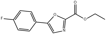 ethyl 5-(4-fluorophenyl)-1,3-oxazole-2-carboxylate Structure