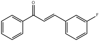 (2E)-3-(3-fluorophenyl)-1-phenylprop-2-en-1-one Struktur