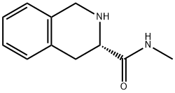 (3S)-N-methyl-1,2,3,4-tetrahydroisoquinoline-3-carboxamide Struktur