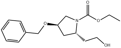 (2R,4R)-ethyl 4-(benzyloxy)-2-(2-hydroxyethyl)pyrrolidine-1-carboxylate