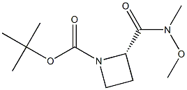 (S)-tert-butyl 2-(methoxy(methyl)carbamoyl)azetidine-1-carboxylate Structure