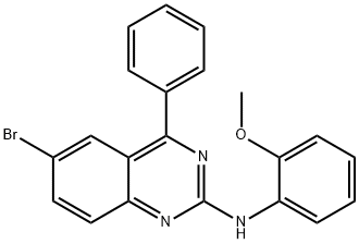 6-bromo-N-(2-methoxyphenyl)-4-phenylquinazolin-2-amine Structure