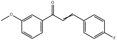 (2E)-3-(4-fluorophenyl)-1-(3-methoxyphenyl)prop-2-en-1-one Struktur