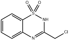 2H-1,2,4-Benzothiadiazine, 3-(chloromethyl)-, 1,1-dioxide Structure