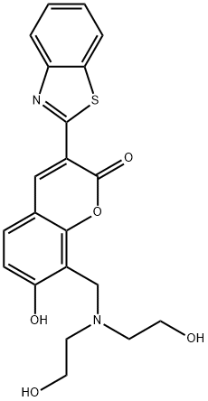 3-(benzo[d]thiazol-2-yl)-8-((bis(2-hydroxyethyl)amino)methyl)-7-hydroxy-2H-chromen-2-one|化合物 D719
