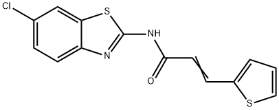 (E)-N-(6-chlorobenzo[d]thiazol-2-yl)-3-(thiophen-2-yl)acrylamide|