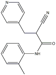 2-cyano-N-(2-methylphenyl)-3-pyridin-4-ylpropanamide Structure