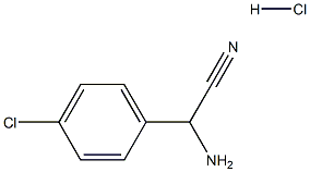 2-amino-2-(4-chlorophenyl)acetonitrile hydrochloride Struktur