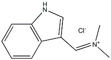 Methanaminium, N-(1H-indol-3-ylmethylene)-N-methyl-, chloride