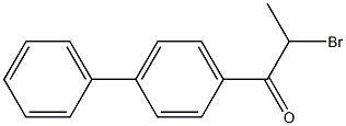 2-bromo-1-(4-phenylphenyl)propan-1-one Structure