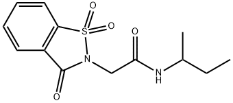 N-(sec-butyl)-2-(1,1-dioxido-3-oxobenzo[d]isothiazol-2(3H)-yl)acetamide|