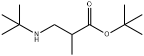 tert-butyl 3-(tert-butylamino)-2-methylpropanoate Struktur