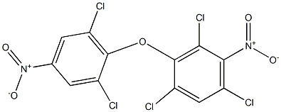 Benzene, 1,3,5-trichloro-2-(2,6-dichloro-4-nitrophenoxy)-4-nitro- Struktur