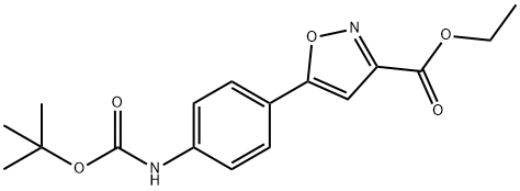 ethyl 5-(4-((tert-butoxycarbonyl)amino)phenyl)isoxazole-3-carboxylate