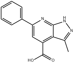 3-methyl-6-phenyl-1H-pyrazolo[3,4-b]pyridine-4-carboxylic acid|