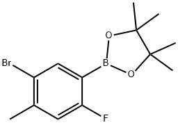 2-(5-Bromo-2-fluoro-4-methylphenyl)-4,4,5,5-tetramethyl-1,3,2-dioxaborolane|2-(5-溴-2-氟-4-甲基苯)-4,4,5,5-四甲基-1,3,2-二氧杂硼烷