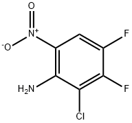 2-Chloro-3,4-difluoro-6-nitro-phenylamine Structure