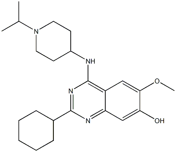 2-cyclohexyl-4-(1-isopropylpiperidin-4-ylamino)-6-methoxyquinazolin-7-ol