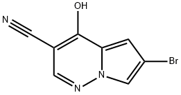 6-bromo-4-hydroxypyrrolo[1,2-b]pyridazine-3-carbonitrile Structure