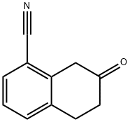 1-NAPHTHALENECARBONITRILE, 5,6,7,8-TETRAHYDRO-7-OXO- Structure