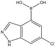 6-Chloro-1H-indazole-4-boronic acid Struktur