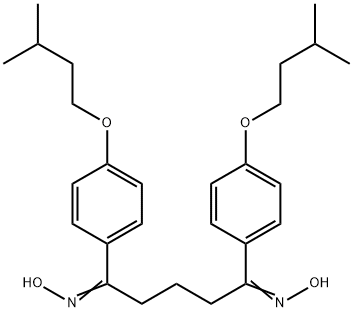 (1Z,5Z)-N,N'-dihydroxy-1,5-bis[4-(3-methylbutoxy)phenyl]pentane-1,5-diimine Struktur