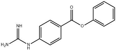 phenyl 4-guanidinobenzoate 结构式