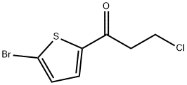 1-(5-bromothiophen-2-yl)-3-chloropropan-1-one Struktur