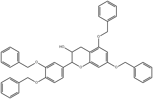 5,7-BIS(BENZYLOXY)-2-(3,4-BIS(BENZYLOXY)PHENYL)CHROMAN-3-OL(WXG03417) Struktur