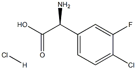 (S)-2-amino-2-(4-chloro-3-fluorophenyl)acetic acid hydrochloride