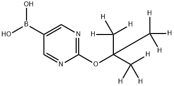 2-(tert-Butoxy-d9)-pyrimidine-5-boronic acid Struktur