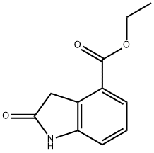 2-氧化吲哚-4-甲酸乙酯 结构式