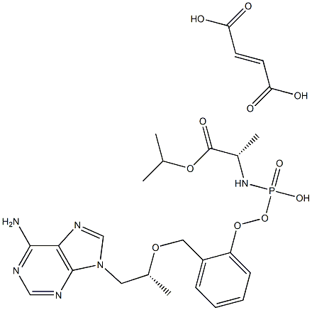 isopropyl (((((R)-1-(6-amino-9H-purin-9-yl)propan-2-yl)oxy)methyl)(phenoxy)phosphoryl)-L-alaninate fumarate