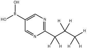 2-(n-Propyl-d7)-pyrimidine-5-boronic acid Struktur