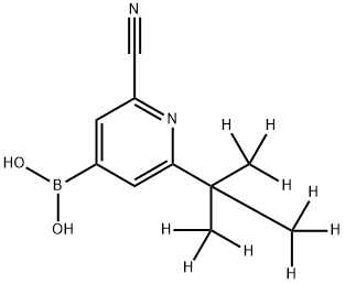2-Cyano-6-(tert-butyl-d9)-pyridine-4-boronic acid|