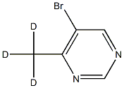 5-Bromo-4-(methyl-d3)-pyrimidine Struktur