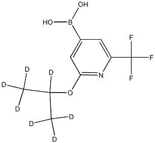 2-(iso-Propoxy-d7)-6-trifluoromethylpyridine-4-boronic acid Struktur