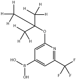 2-(tert-Butoxy-d9)-6-trifluoromethylpyridine-4-boronic acid Struktur