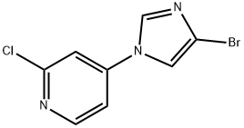 4-(4-bromo-1H-imidazol-1-yl)-2-chloropyridine Struktur