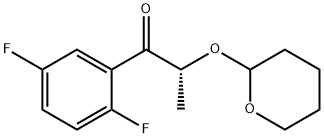 (2R)-2',5'-difluoro-2-(3,4,5,6-tetrahydro-2H-pyran-2-yloxy)-propiophenone Structure