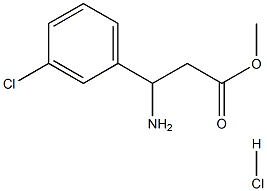 Methyl b-amino-3-chloro-benzenepropanoate HCl|B-氨基-3-氯-苯丙酸甲酯HCL