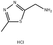 (5-Methyl-1,3,4-thiadiazol-2-yl)methanamine hydrochloride Struktur