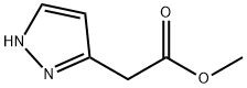 2-(1H-ピラゾール-3-イル)酢酸メチル 化学構造式