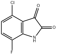 1H-Indole-2,3-dione, 4-chloro-7-fluoro- Structure
